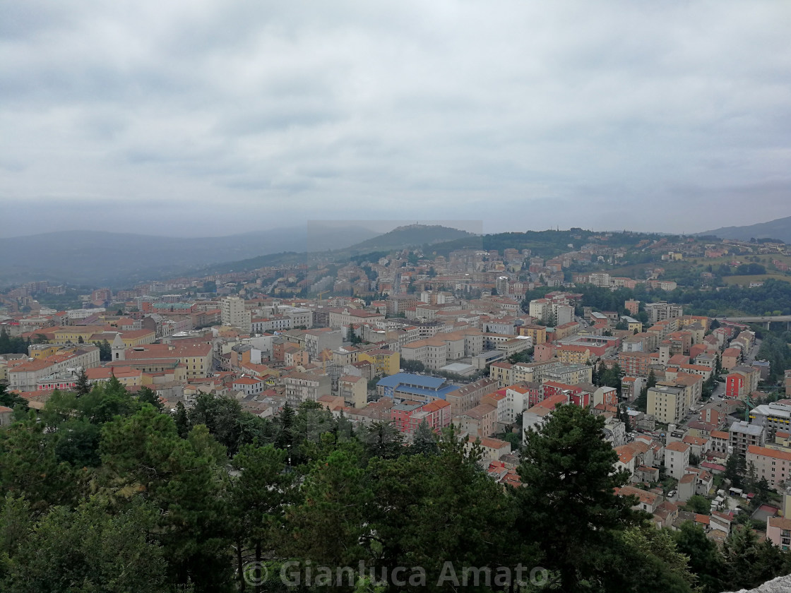 "Campobasso – Panorama dal terrazzo del Castello Monforte" stock image