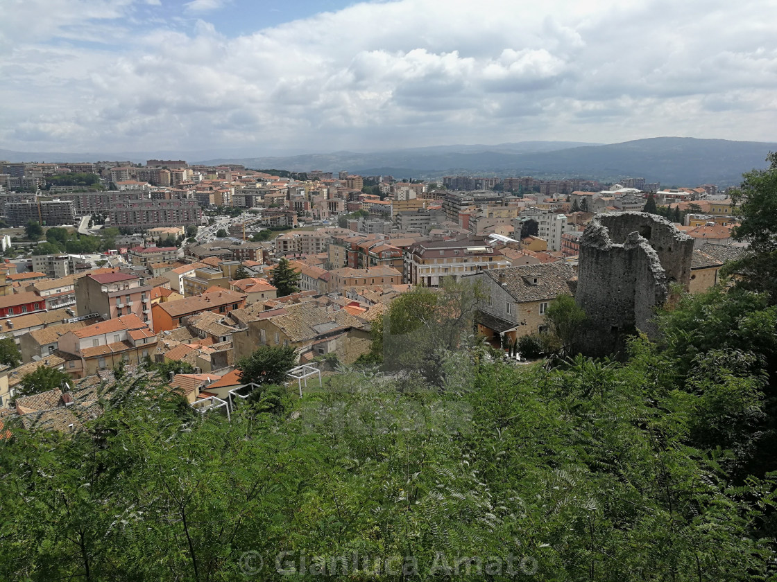 "Campobasso - Panorama dalla chiesa di S. Giorgio" stock image