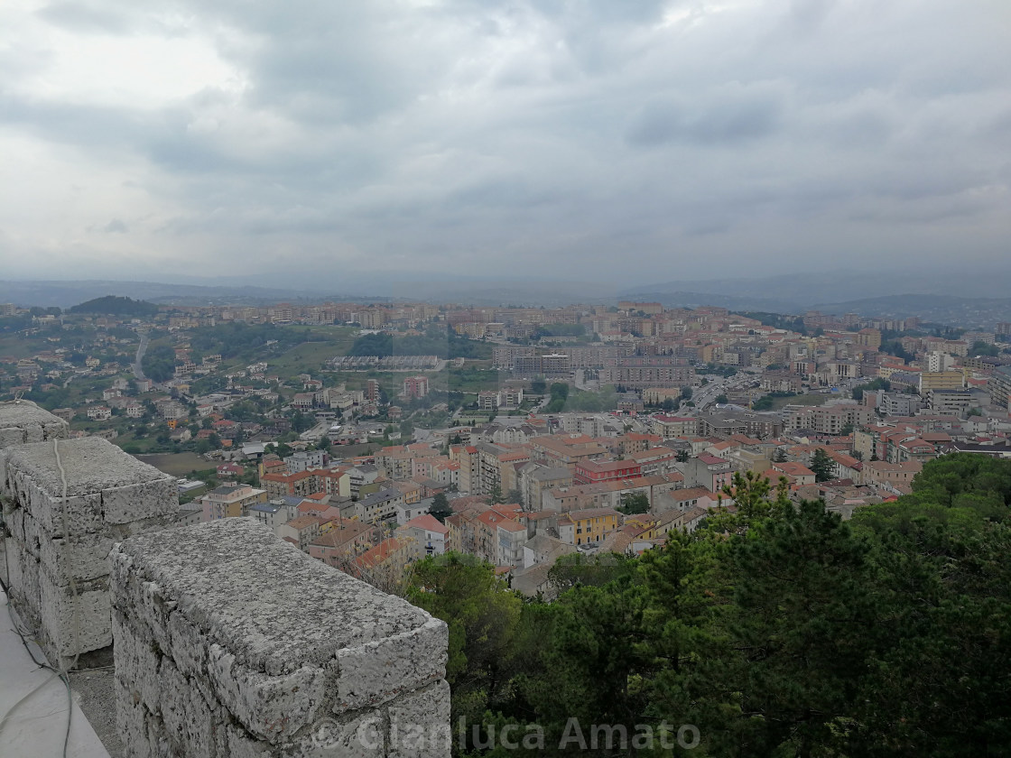 "Campobasso – Panorama dalla terrazza del Castello Monforte" stock image