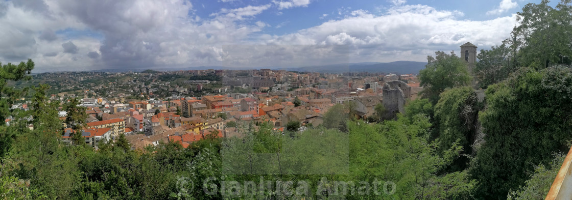 "Campobasso - Panoramica dalla chiesa di San Giorgio" stock image