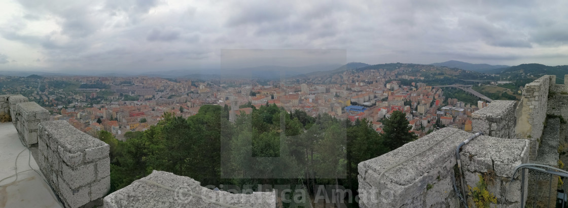 "Campobasso - Panoramica da Castello Monforte" stock image