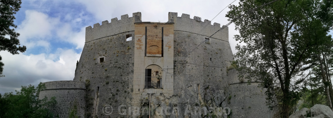 "Campobasso - Panoramica del Castello Monforte" stock image