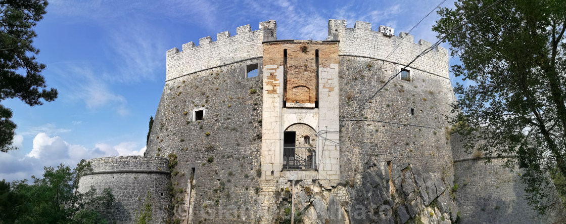 "Campobasso - Panoramica di Castello Monforte" stock image