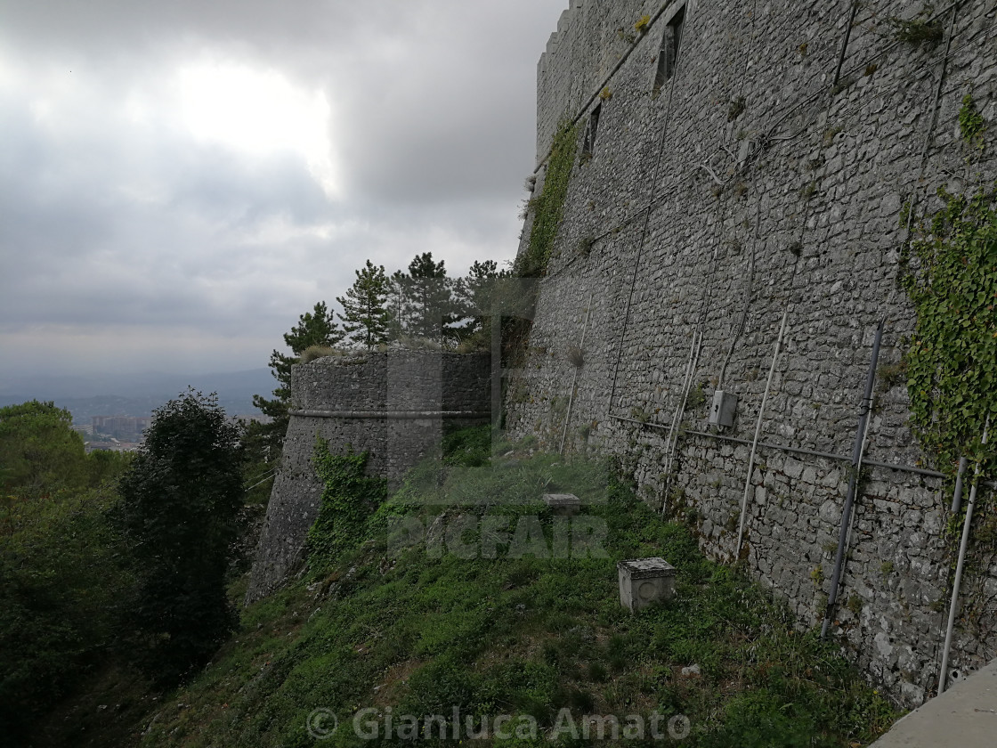 "Campobasso – Scorcio delle mura del castello" stock image