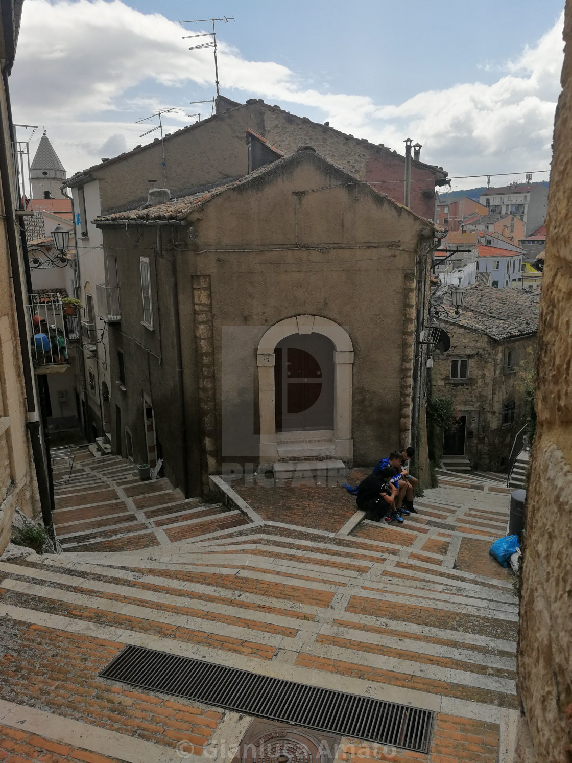 "Campobasso – Scorcio panoramico da Via Pizzoferrato" stock image