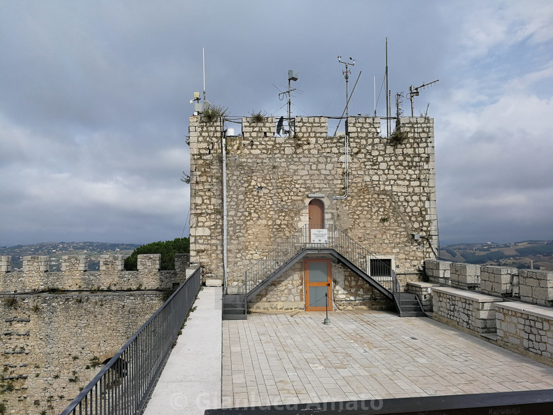 "Campobasso – Stazione meteo sul terrazzo del Castello Monforte" stock image