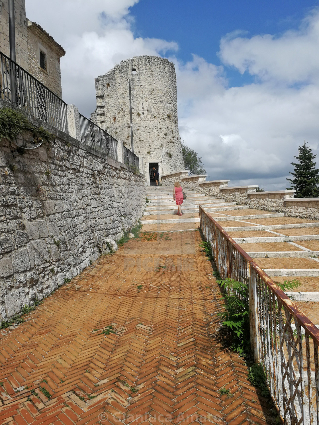 "Campobasso – Torre Terzano da Piazzale Michele De Nigris" stock image