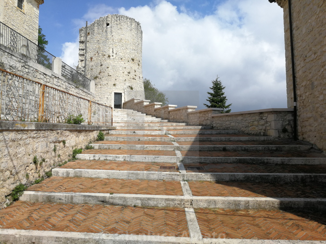 "Campobasso – Torre Terzano dalla Salita Santa Maria Maggiore" stock image