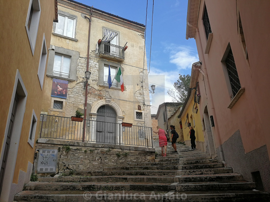 "Campobasso – Turisti a Palazzo Pistilli" stock image