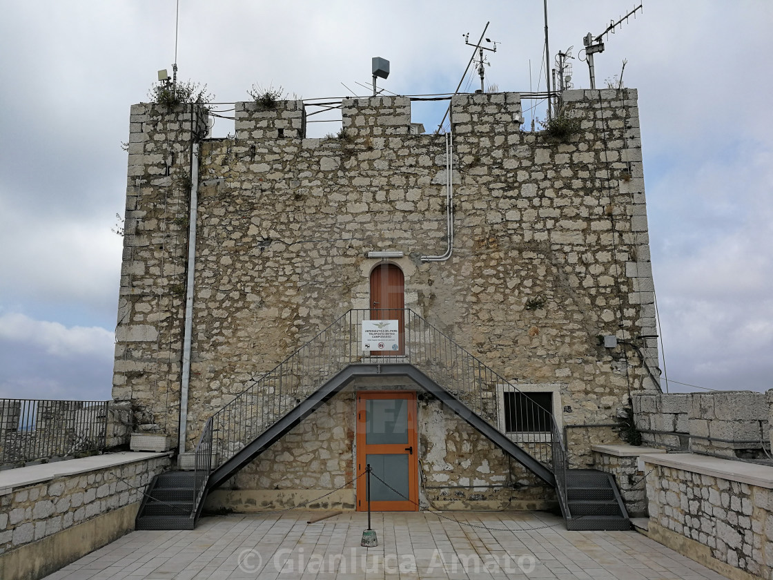 "Campobasso – Teleposto meteo sul terrazzo del Castello Monforte" stock image