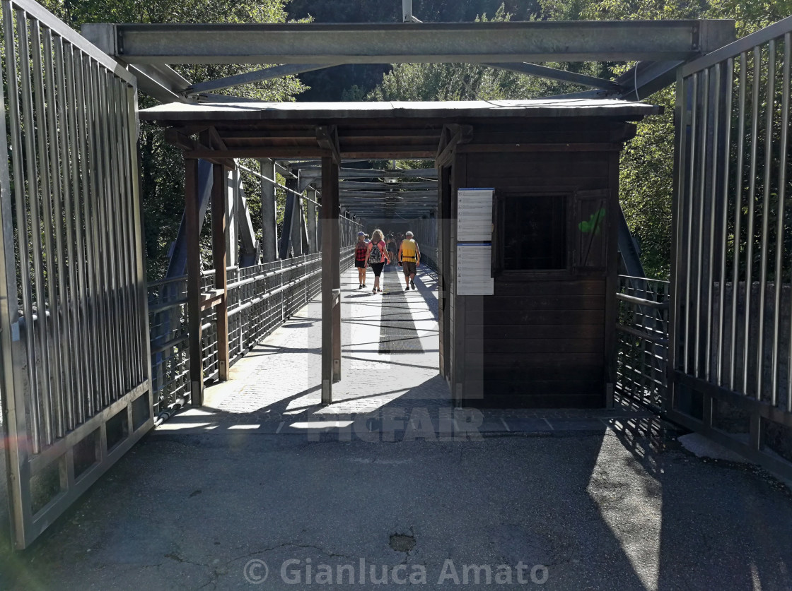 "Cascata delle Marmore - Accesso alla zona escursionistica" stock image