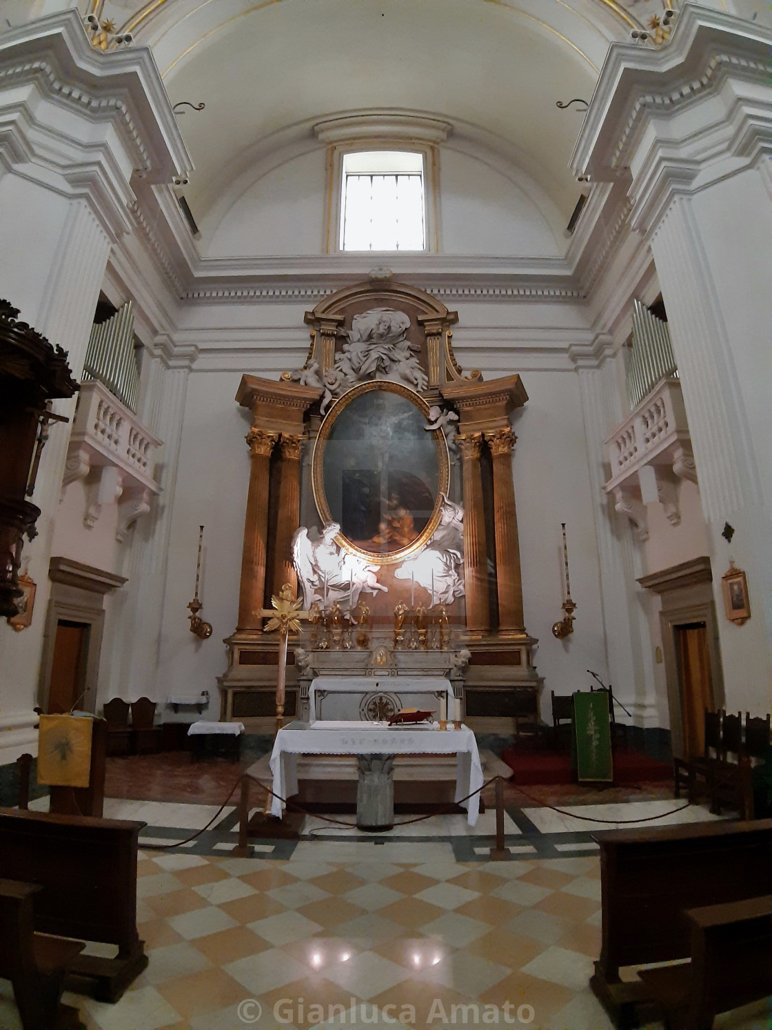 "Castel Gandolfo – Altare di San Tommaso da Villanova" stock image