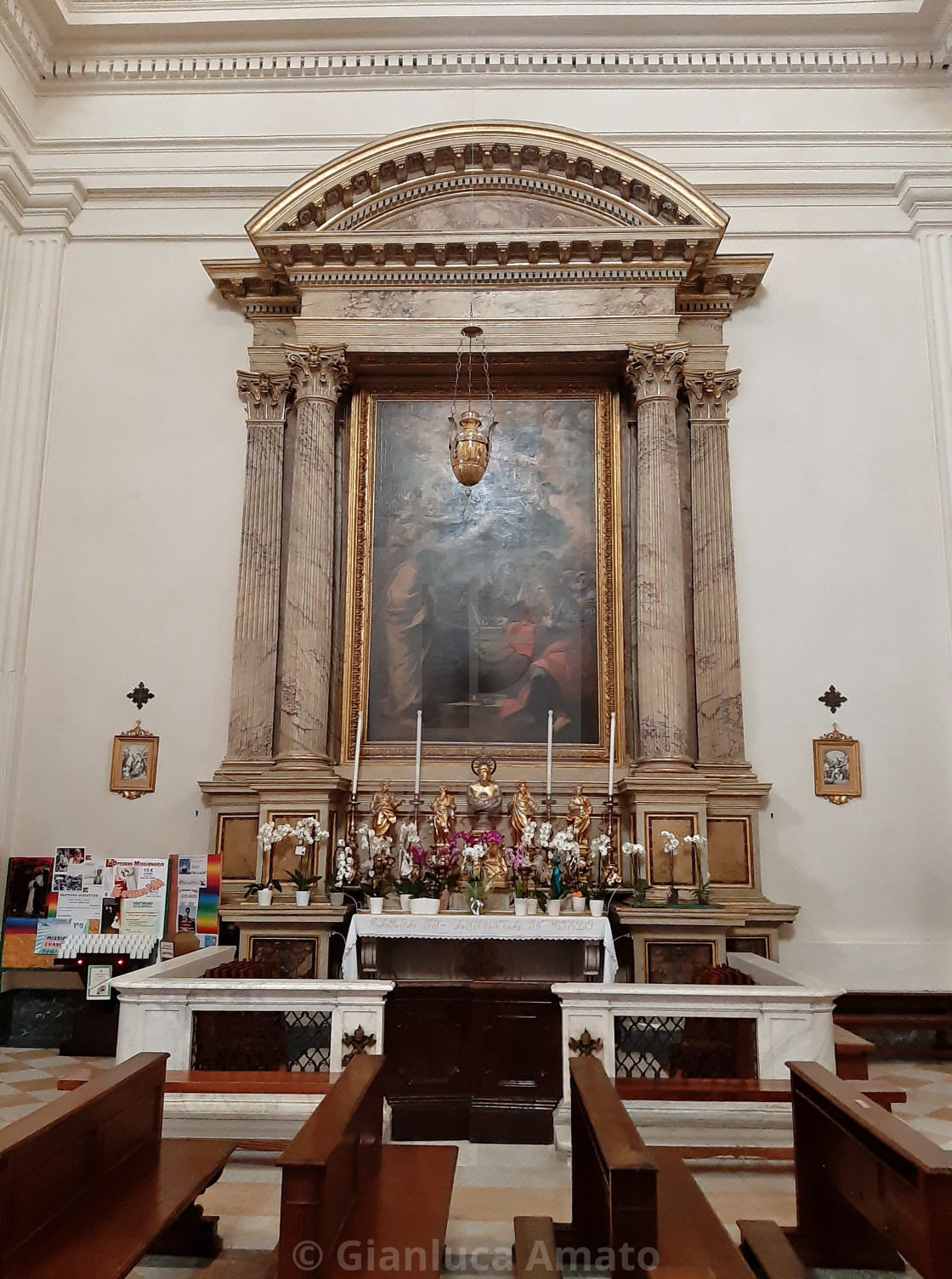 "Castel Gandolfo – Altare laterale di San Tommaso da Villanova" stock image