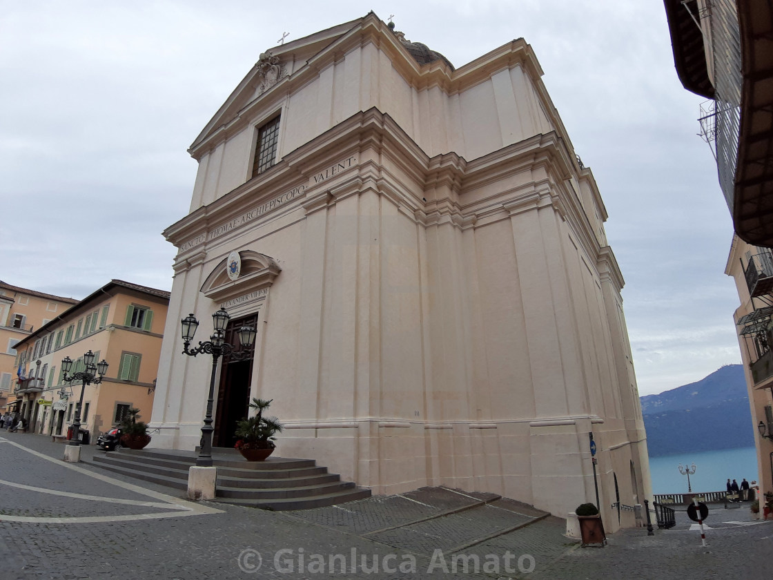 "Castel Gandolfo – Collegiata di San Tommaso da Villanova" stock image