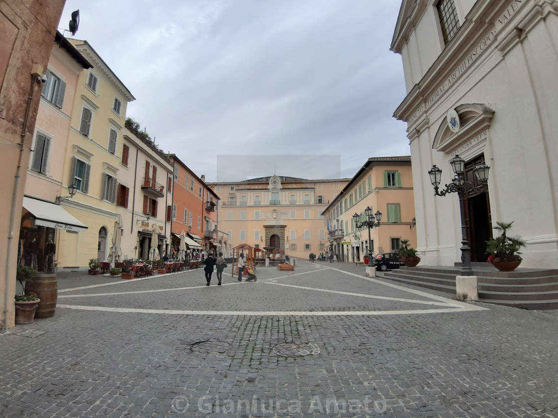 "Castel Gandolfo – La Piazza della Libertà" stock image