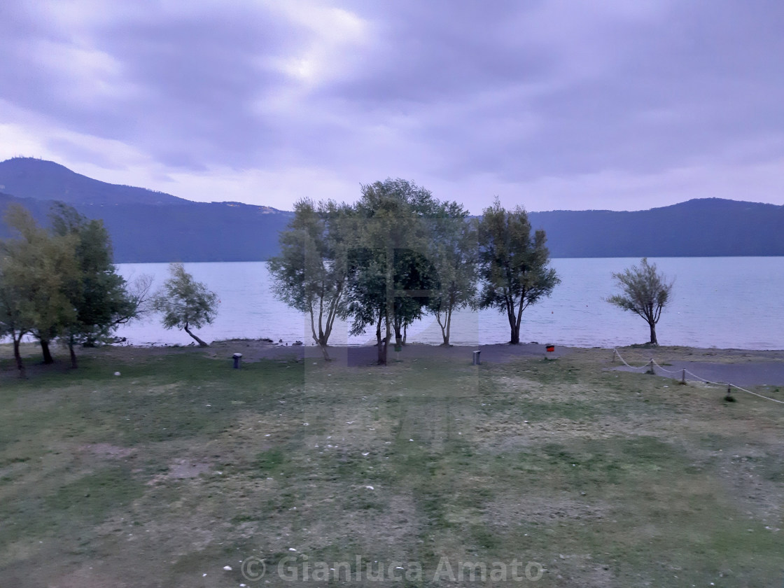 "Castel Gandolfo – Lago Albano al tramonto" stock image