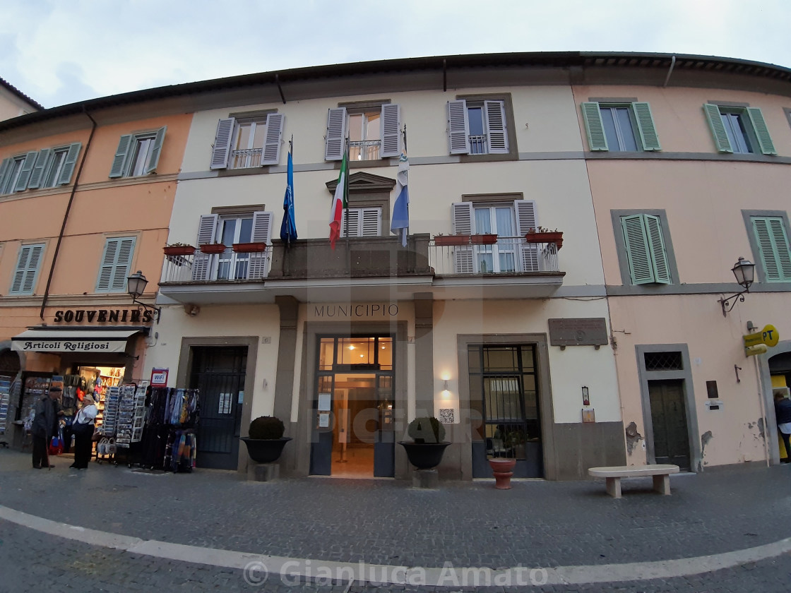 "Castel Gandolfo – Municipio in Piazza della Libertà" stock image