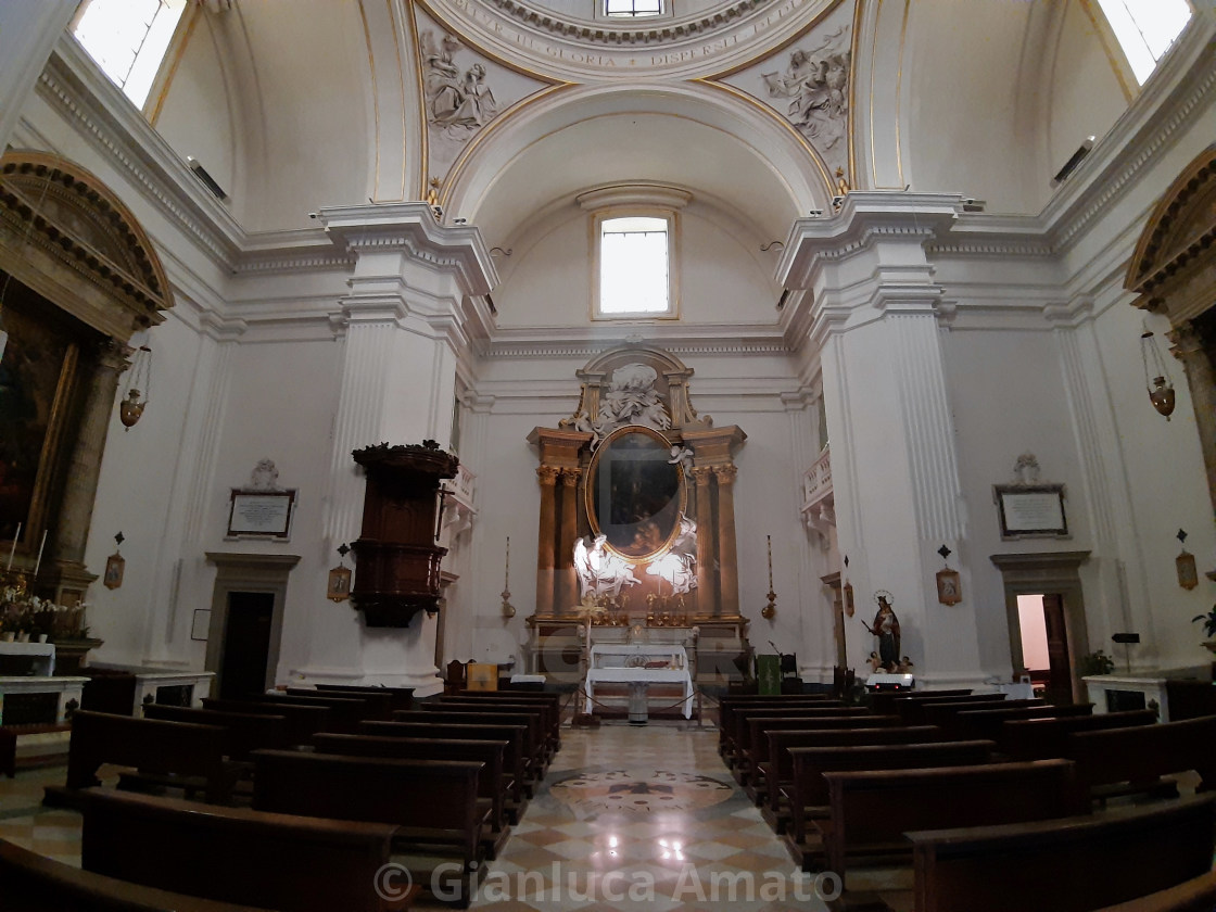 "Castel Gandolfo – Interno della Chiesa di San Tommaso da Villanova" stock image