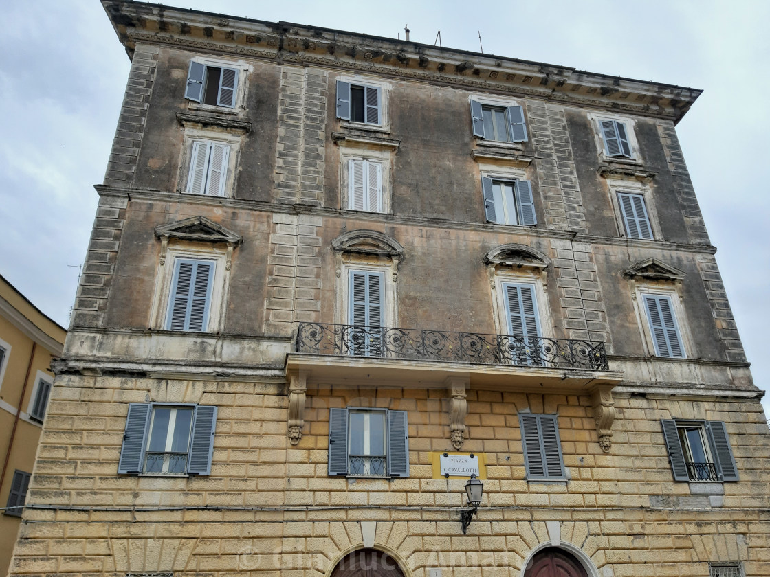 "Castel Gandolfo – Palazzo in Piazza Cavallotti" stock image