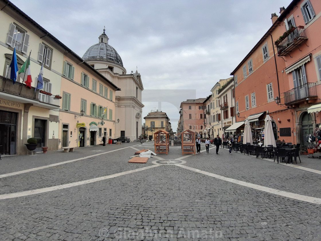 "Castel Gandolfo – Piazza della Libertà" stock image