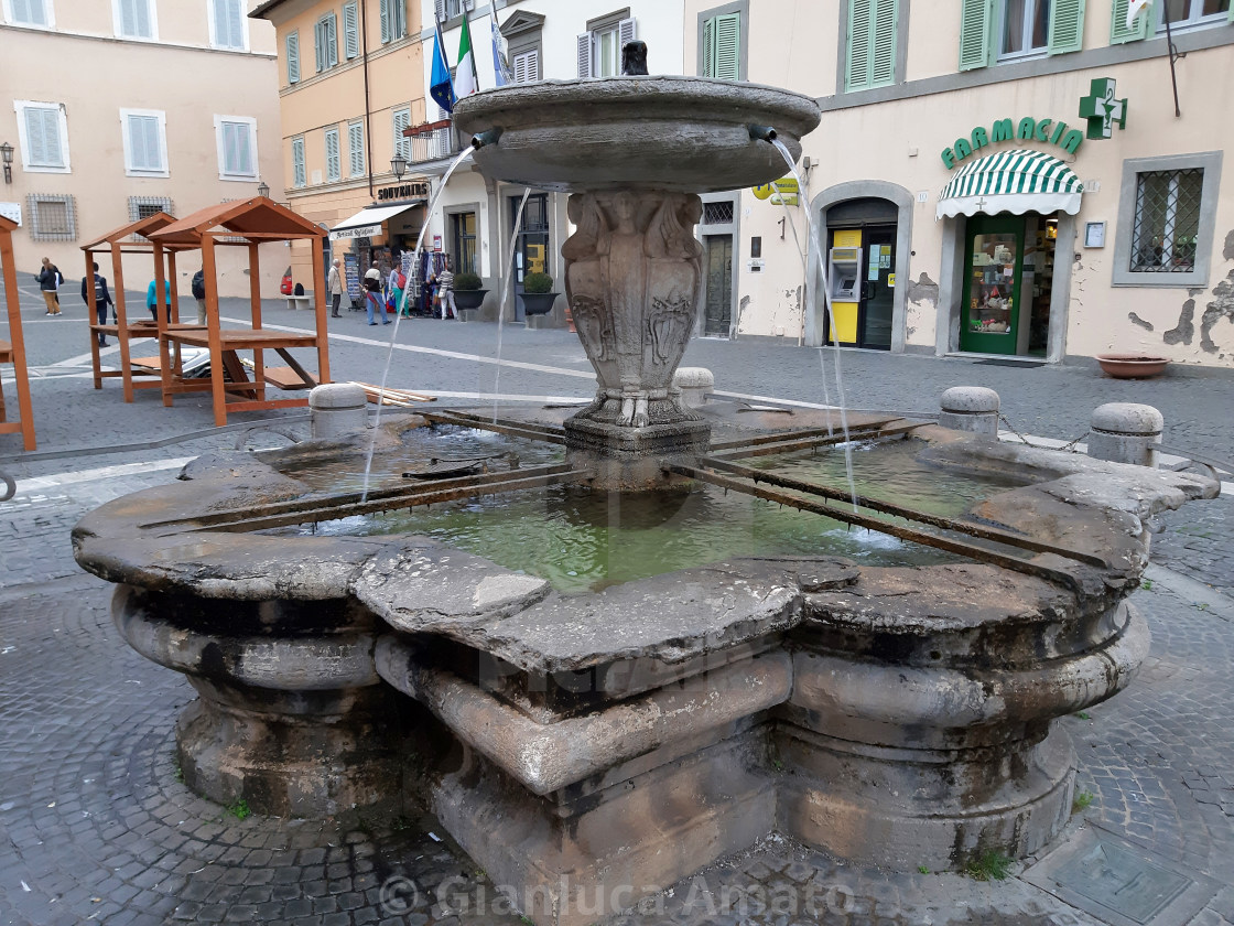 "Castel Gandolfo – Particolare della fontana del Bernini" stock image