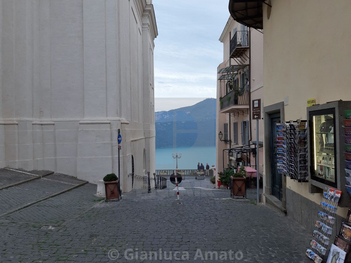 "Castel Gandolfo – Scorcio panoramico da Via Oratorio" stock image