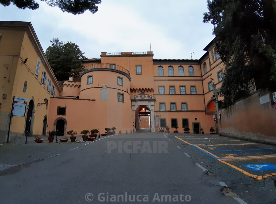 "Castel Gandolfo – Viale Massimo d'Azeglio" stock image