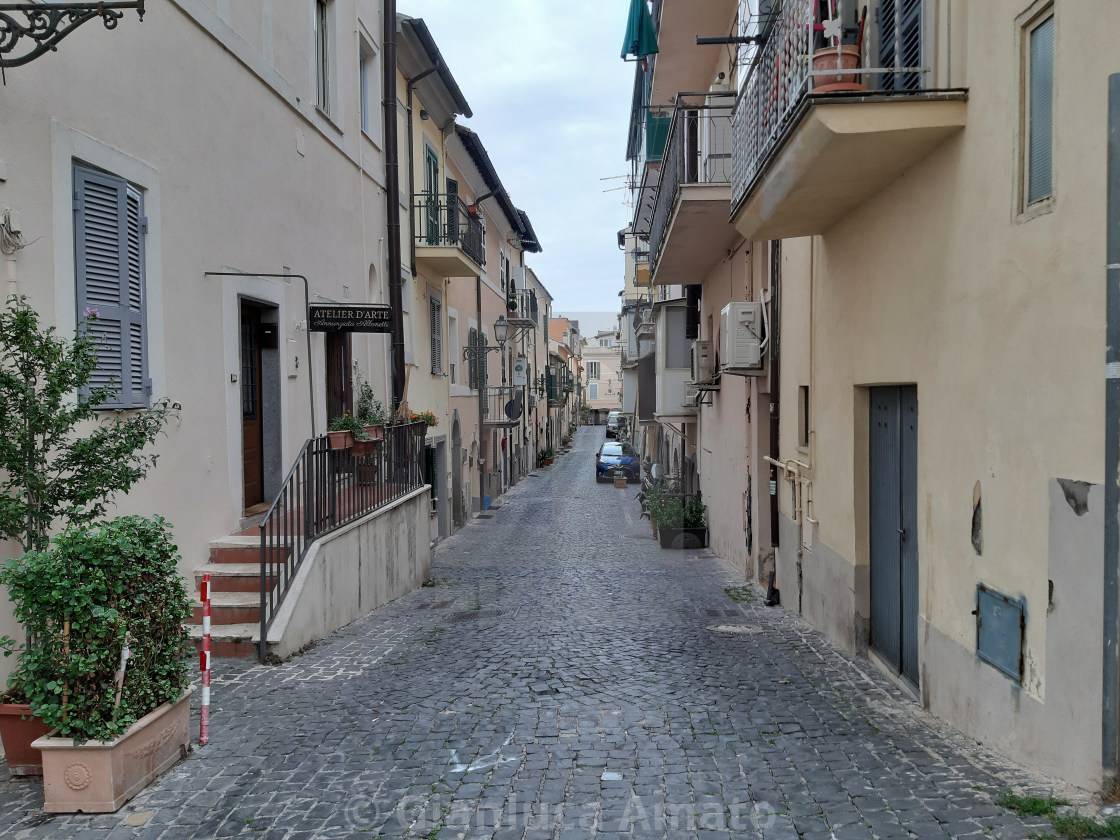 "Castel Gandolfo – Vicolo del borgo" stock image