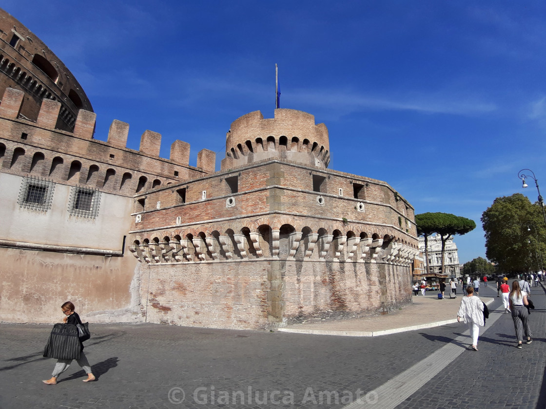 "Roma - Bastione San Giovanni da Lungotevere Castello" stock image