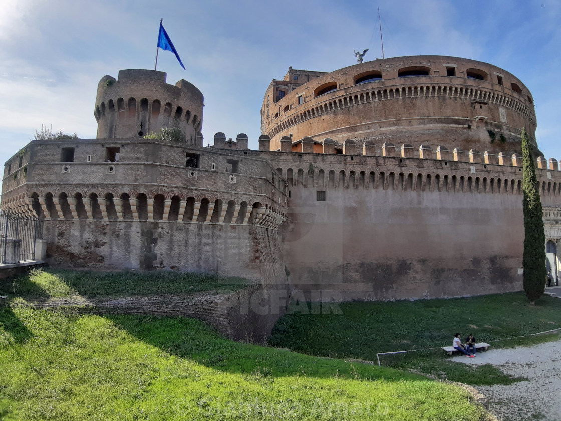 "Roma - Bastione San Giovanni della Mole Adriana" stock image