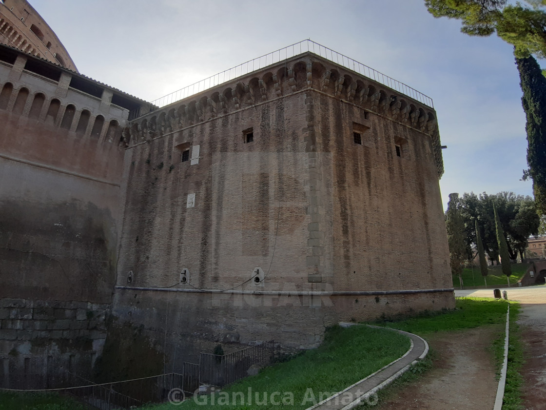 "Roma - Bastione San Marco dal lato posteriore" stock image