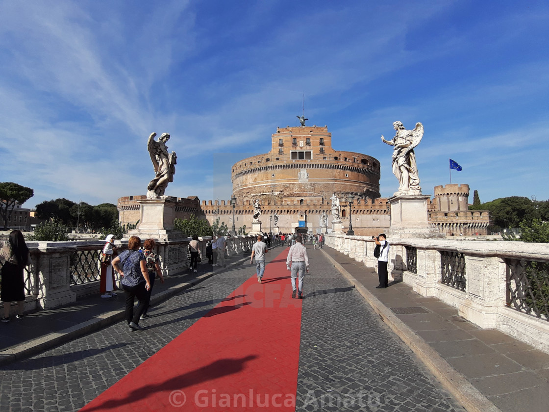 "Roma - Castel Sant'Angelo dal ponte" stock image