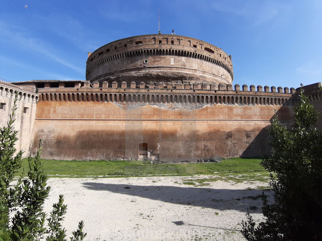 "Roma - Castel Sant'Angelo dal parco" stock image