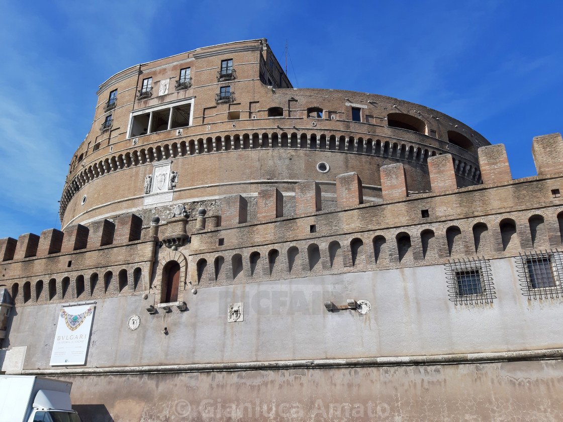 "Roma - Facciata della Mole Adriana" stock image