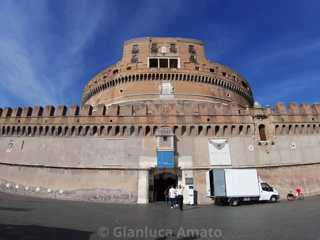 "Roma - Entrata di Castel Sant'Angelo" stock image