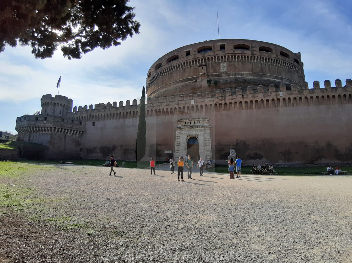 "Roma - Facciata laterale della Mole Adriana" stock image