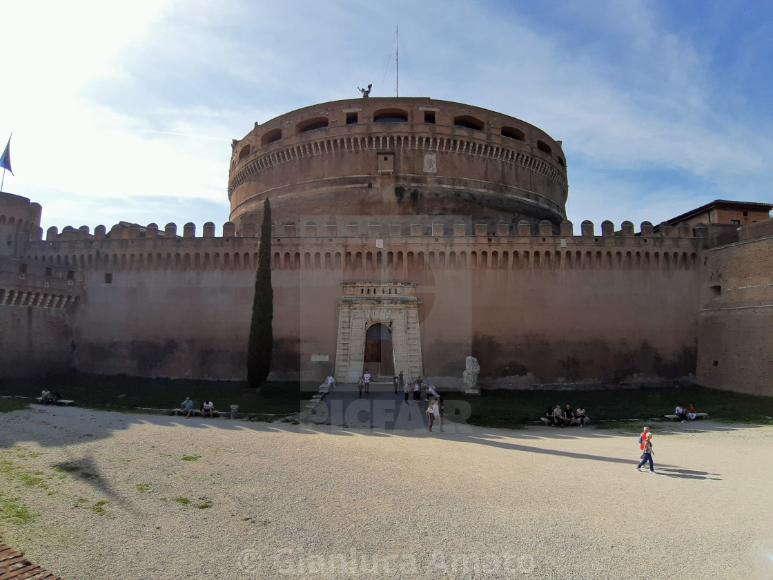 "Roma - Facciata laterale di Castel Sant'Angelo" stock image