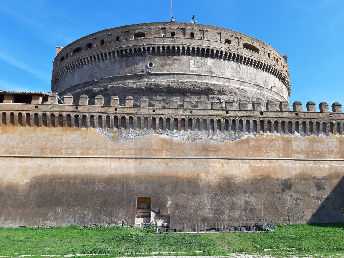 "Roma - Mole Adriana dal parco" stock image