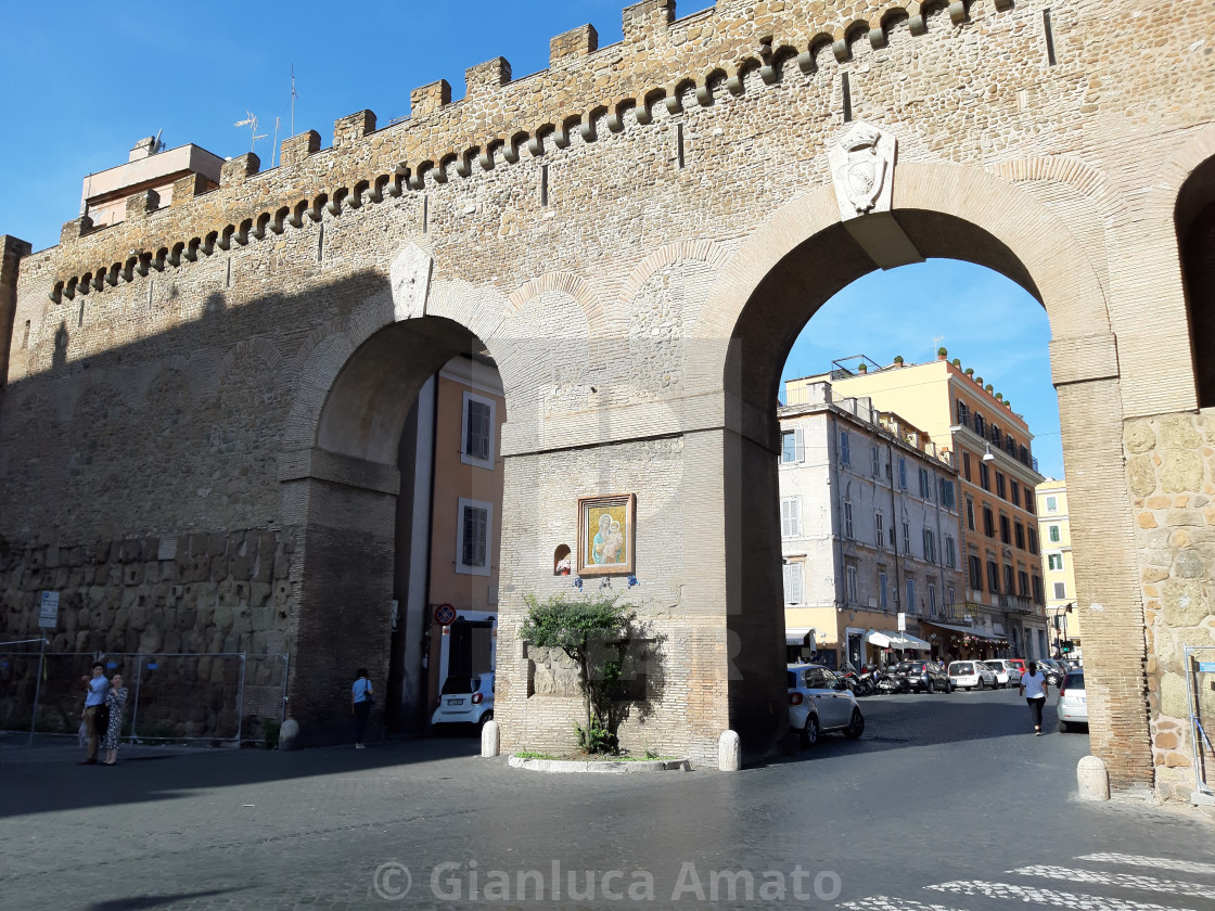 "Roma - Porte del Passetto su Via di Porta Castello" stock image