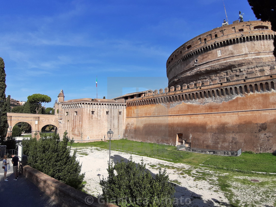 "Roma - Scorcio dal parco della Mole Adriana" stock image