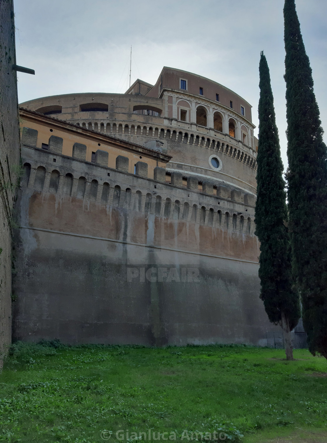 "Roma - Scorcio posteriore della Mole Adriana" stock image