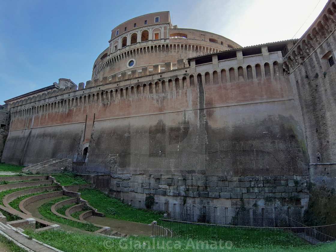 "Roma - Scorcio posteriore di Castel Sant'Angelo" stock image