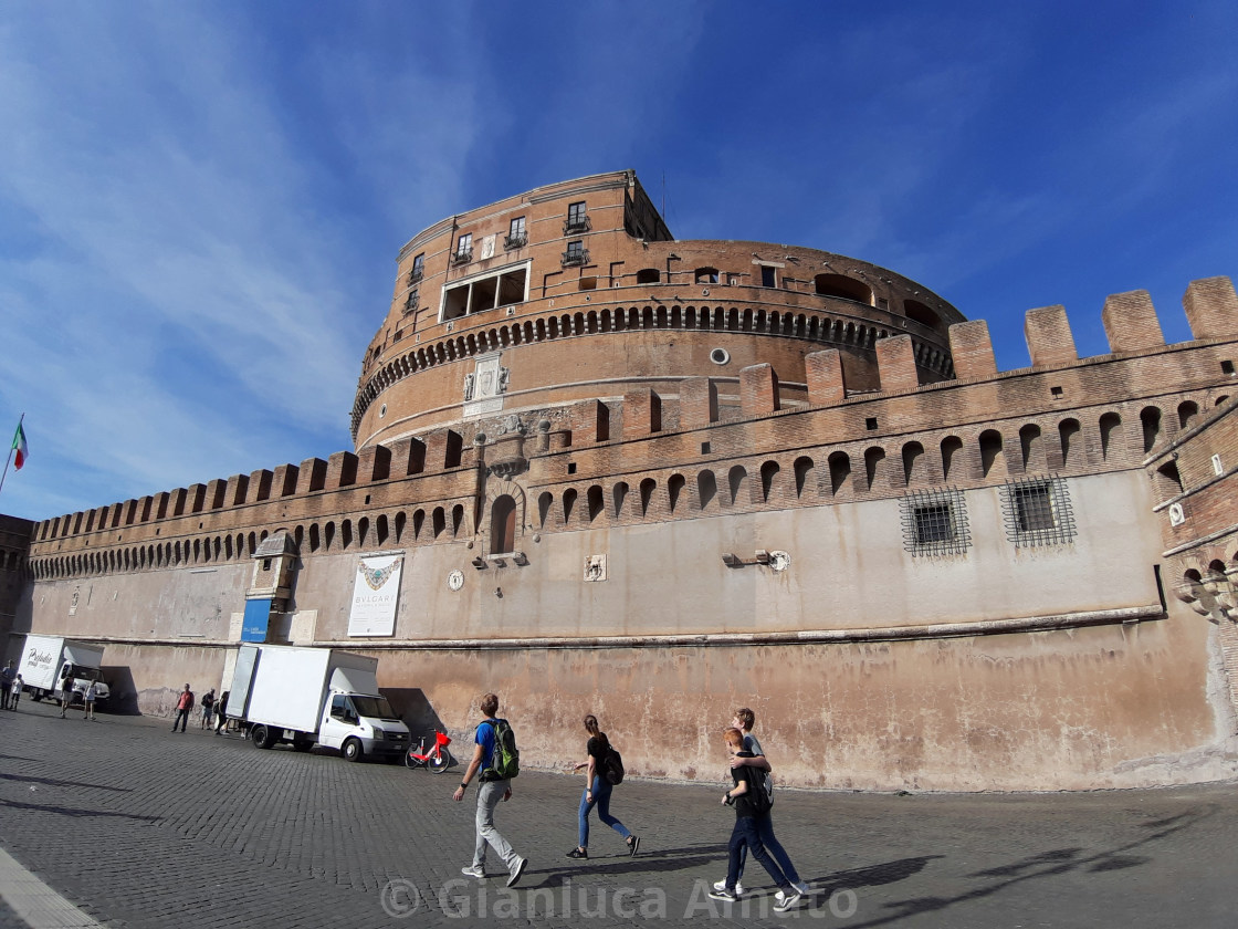 "Roma - Turisti a Castel Sant'Angelo" stock image