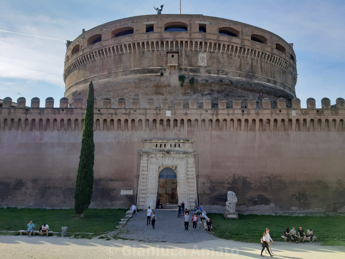 "Roma - Uscita di Castel Sant'Angelo" stock image