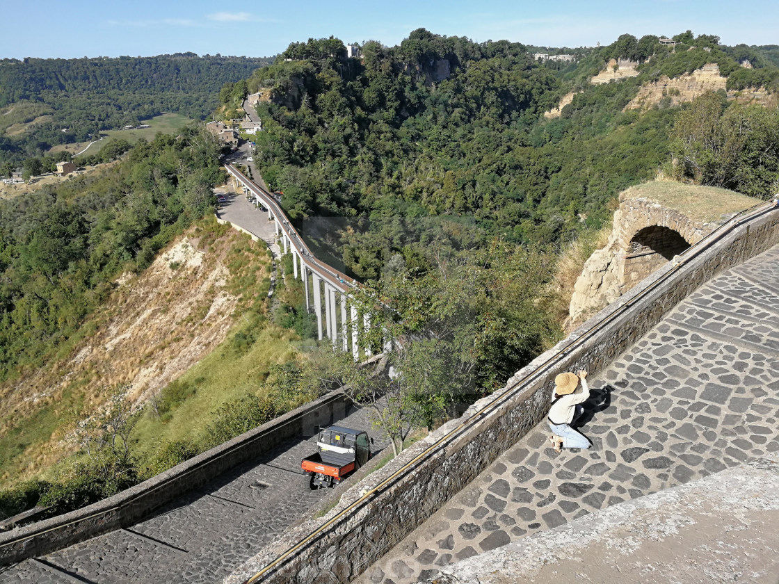 "Civita di Bagnoregio - Foto dal borgo" stock image