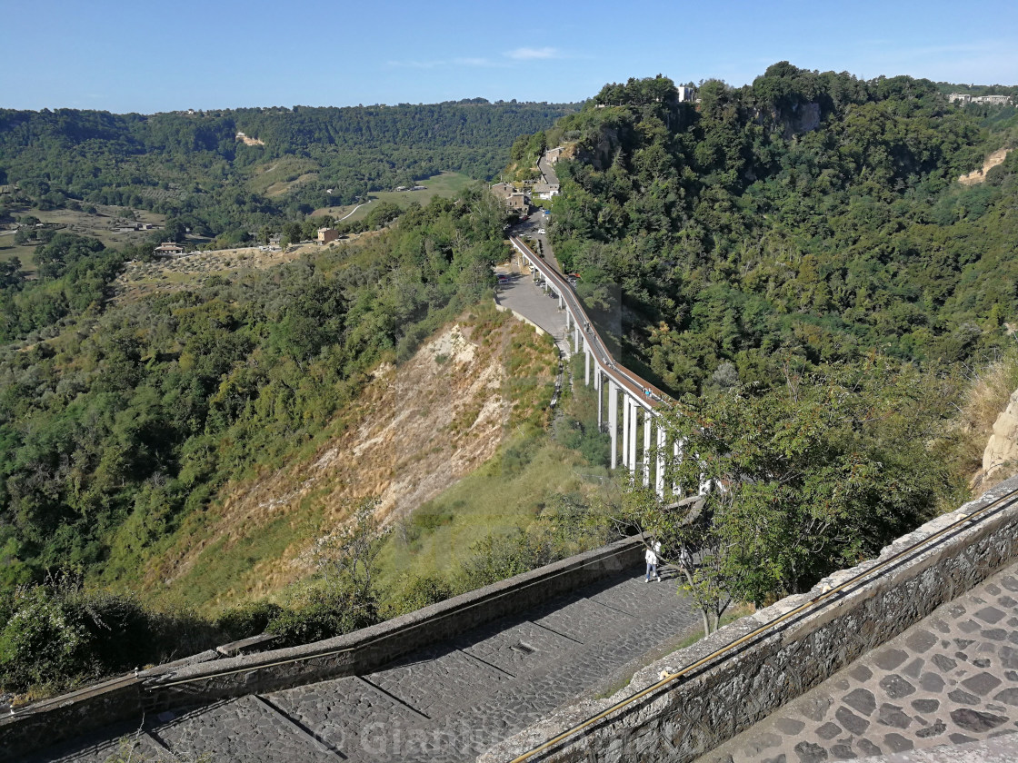 "Civita di Bagnoregio - Paesaggio dal borgo" stock image