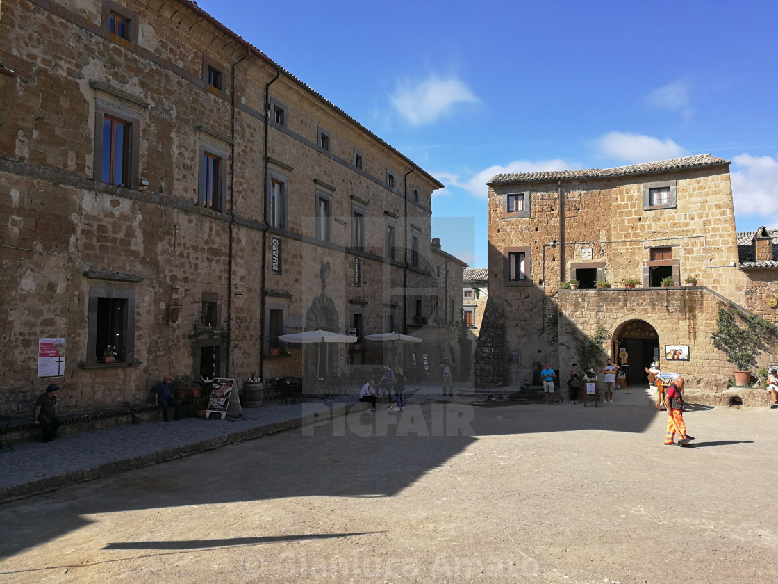 "Civita di Bagnoregio - Museo in piazza del Duomo" stock image