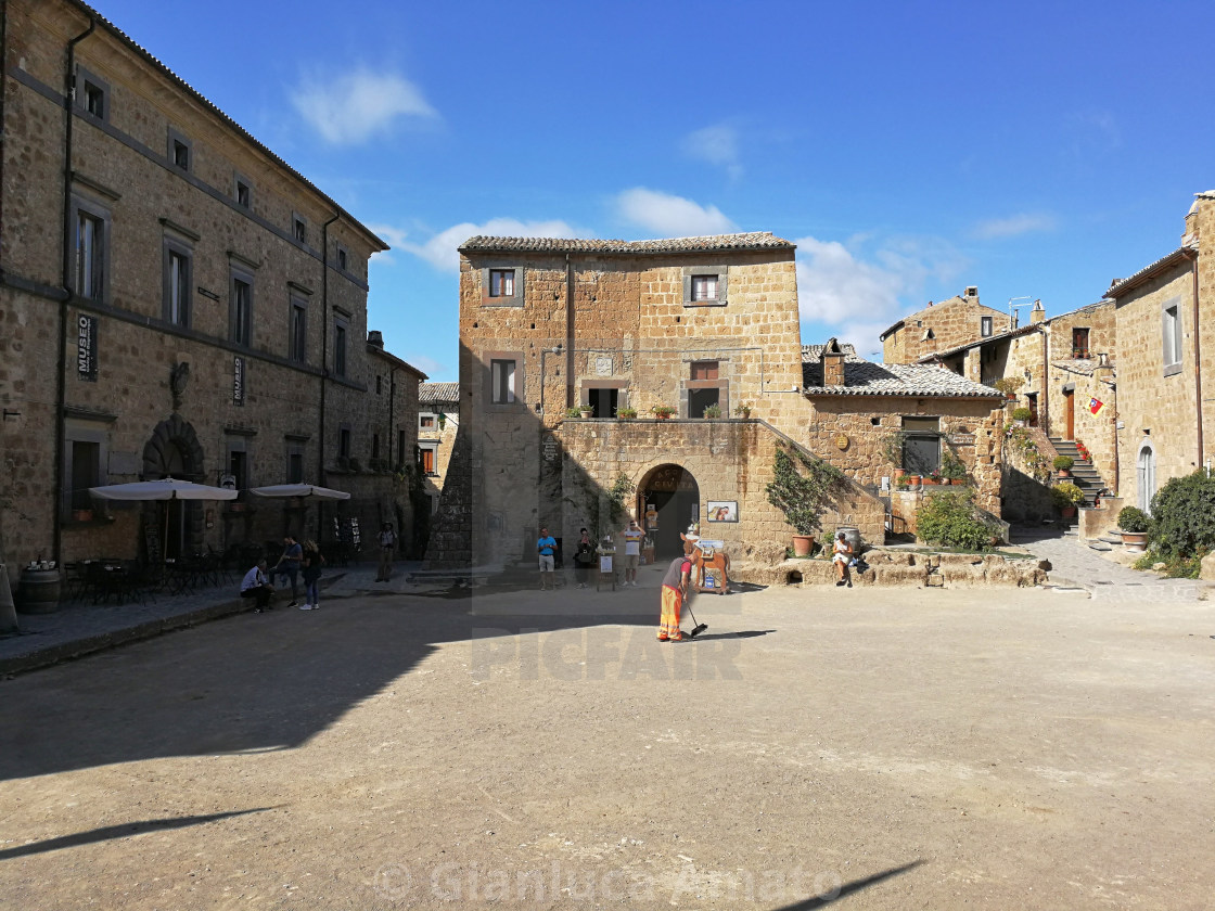 "Civita di Bagnoregio - Piazza San Donato" stock image