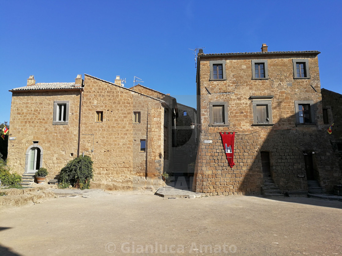 "Civita di Bagnoregio - Piazza S. Donato" stock image