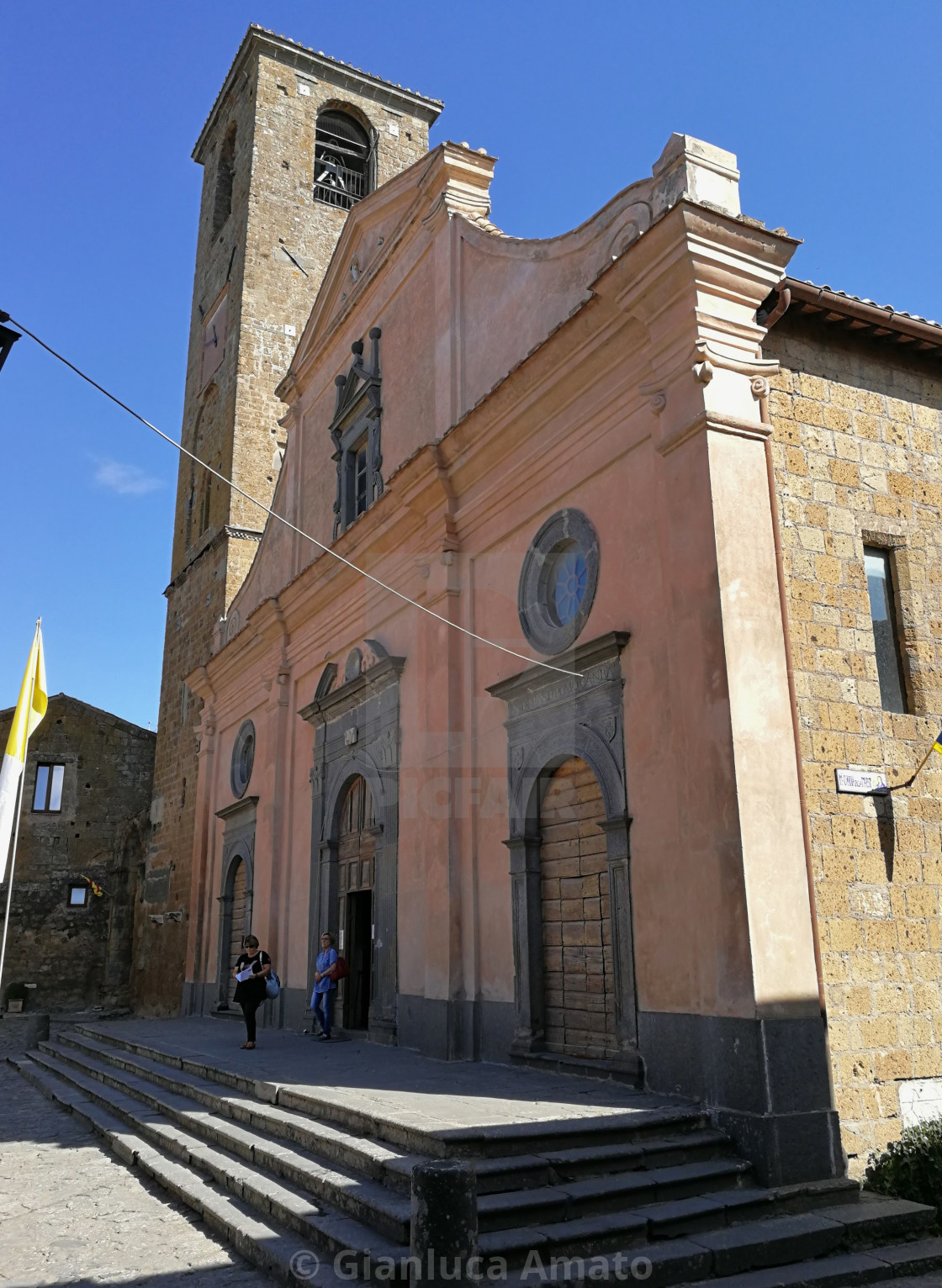 "Civita di Bagnoregio - Scorcio della chiesa di San Donato" stock image